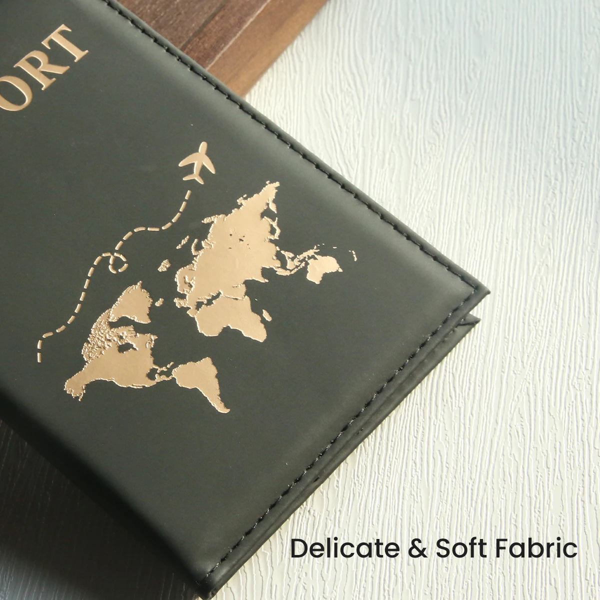 World Map Passport Cover Passport Holder Organizer Protective Card Case ID Document Passport Wallet Credit Card Holder