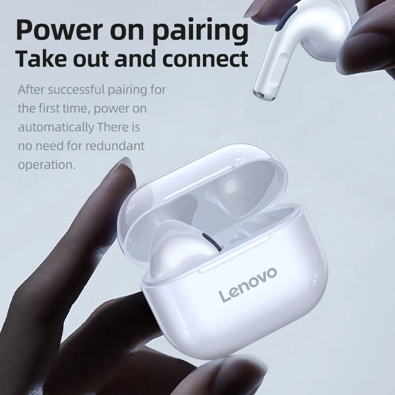 Lenovo LP40 Wireless Bluetooth Earphones TWS Touch Control Headset Gaming Headphones HD Call with Mic Earbuds 2025 New Choice